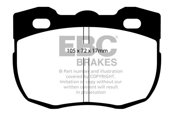 Stabdžių kaladėlės EBC "Ultimax" DP713