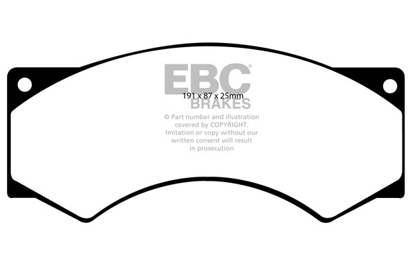 Stabdžių kaladėlės EBC "Ultimax" DP715