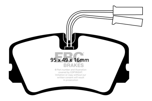 Stabdžių kaladėlės EBC "Ultimax" DP717