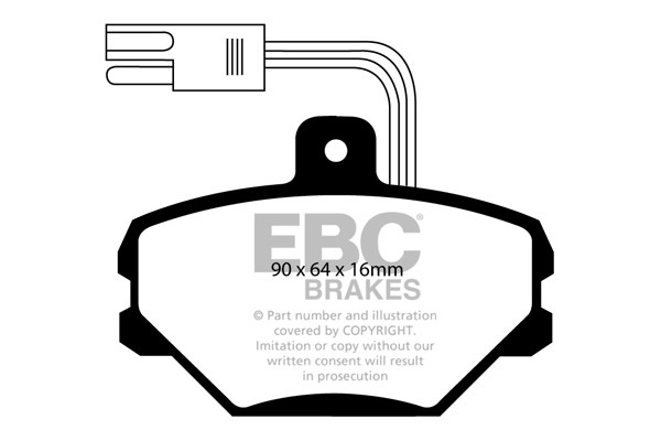 Stabdžių kaladėlės EBC "Ultimax" DP718/2