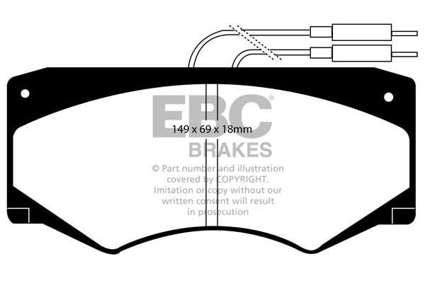 Stabdžių kaladėlės EBC "Ultimax" DP720