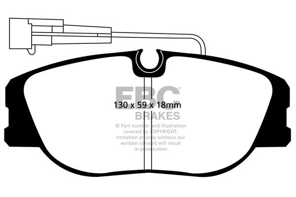 Stabdžių kaladėlės EBC "Ultimax" DP733