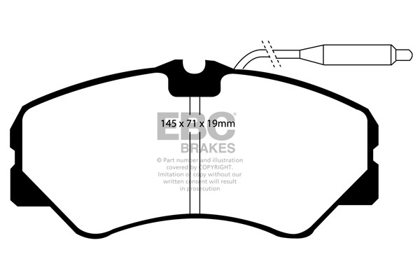 Stabdžių kaladėlės EBC "Ultimax" DP735