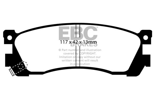 Stabdžių kaladėlės EBC "Ultimax" DP740