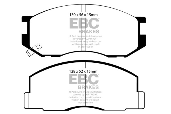 Stabdžių kaladėlės EBC "Ultimax" DP747