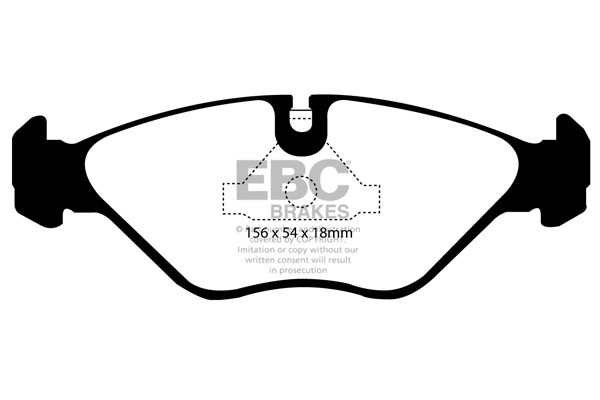 Stabdžių kaladėlės EBC "Ultimax" DP751