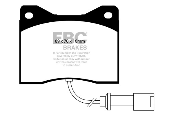 Stabdžių kaladėlės EBC "Ultimax" DP753