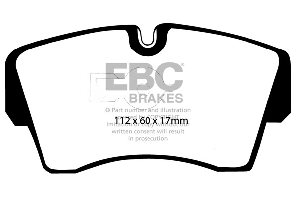 Stabdžių kaladėlės EBC "Ultimax" DP754