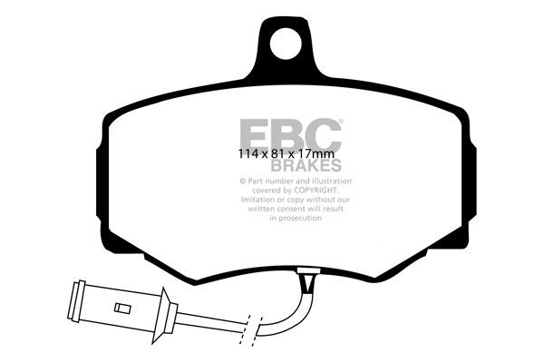 Stabdžių kaladėlės EBC "Ultimax" DP756