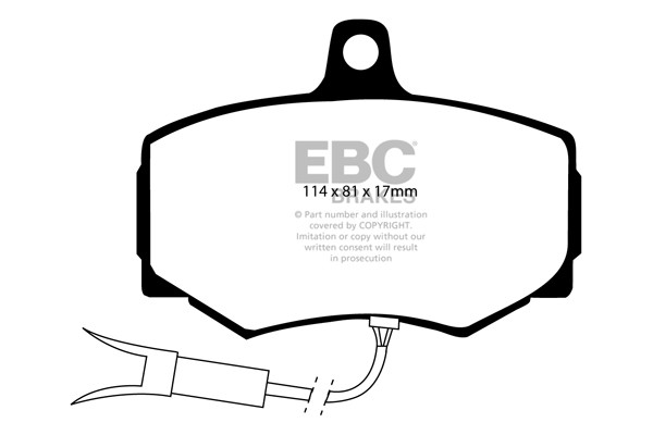 Stabdžių kaladėlės EBC "Ultimax" DP756/2