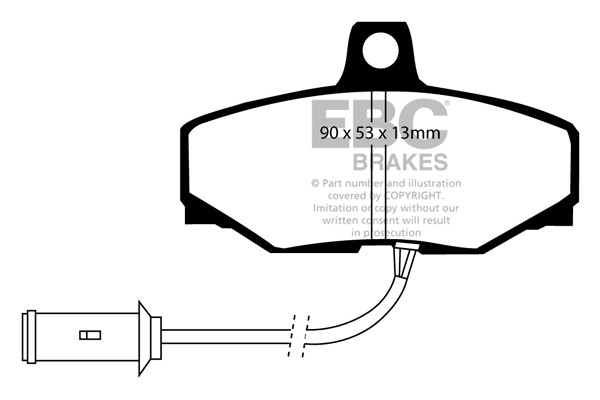 Stabdžių kaladėlės EBC "Ultimax" DP757
