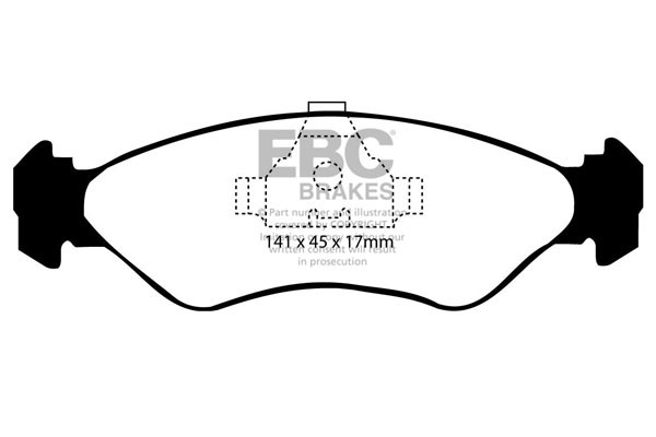 Stabdžių kaladėlės EBC "Ultimax" DP769