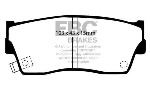 Stabdžių kaladėlės EBC "Ultimax" DP774