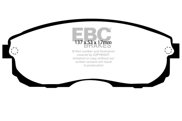 Stabdžių kaladėlės EBC "Ultimax" DP775