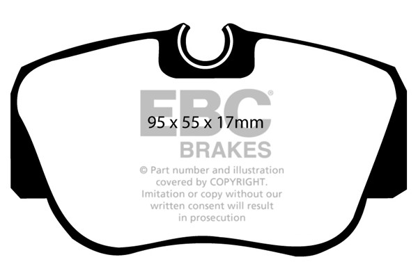 Stabdžių kaladėlės EBC "Ultimax" DP778