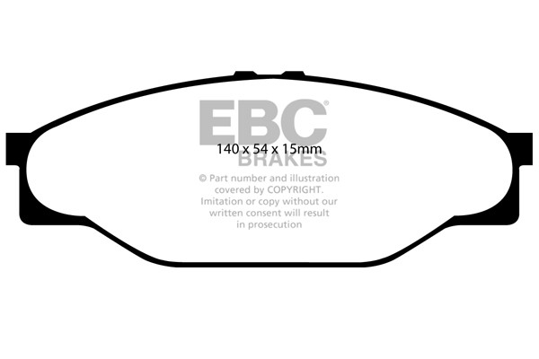 Stabdžių kaladėlės EBC "Ultimax" DP787