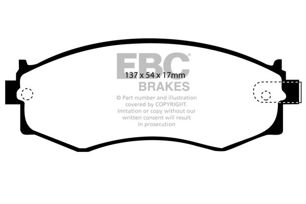 Stabdžių kaladėlės EBC "Ultimax" DP792