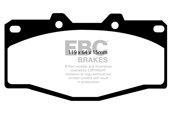 Stabdžių kaladėlės EBC "Ultimax" DP797