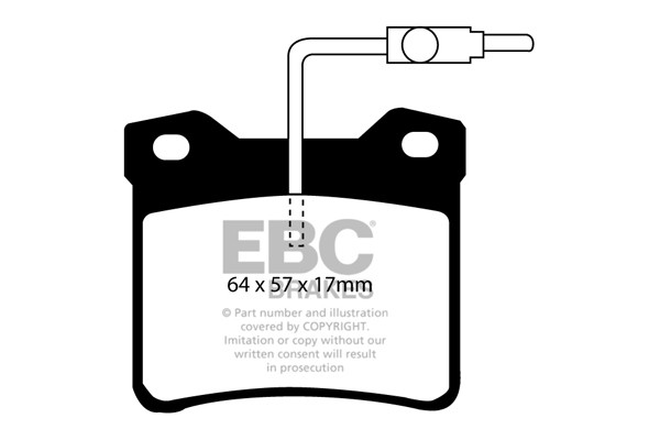 Stabdžių kaladėlės EBC "Ultimax" DP816