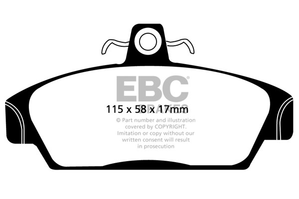 Stabdžių kaladėlės EBC "Ultimax" DP817