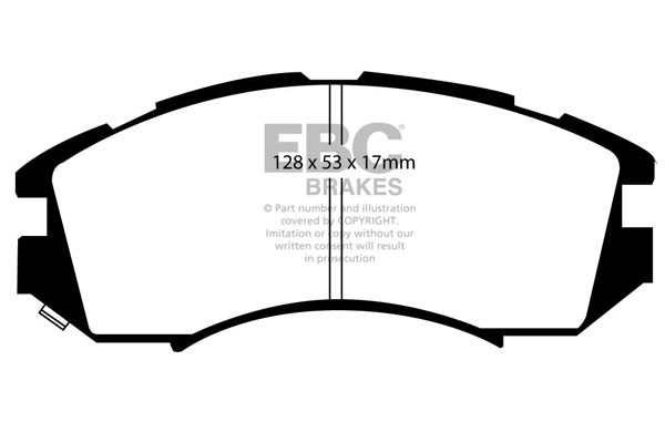 Stabdžių kaladėlės EBC "Ultimax" DP819