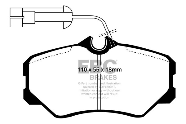 Stabdžių kaladėlės EBC "Ultimax" DP820
