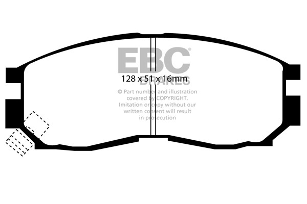 Stabdžių kaladėlės EBC "Ultimax" DP830