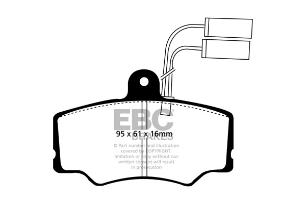 Stabdžių kaladėlės EBC "Ultimax" DP835