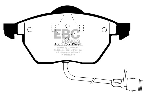Stabdžių kaladėlės EBC "Ultimax" DP836