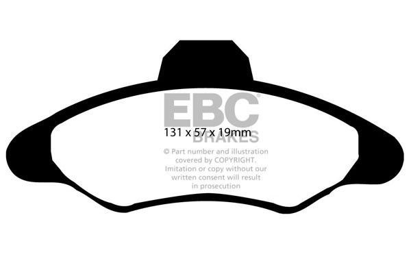 Stabdžių kaladėlės EBC "Ultimax" DP837