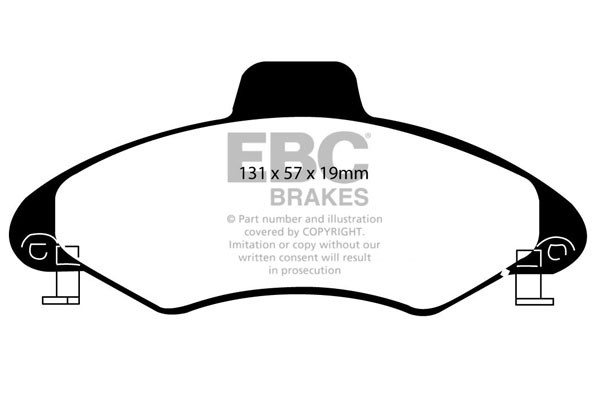 Stabdžių kaladėlės EBC "Ultimax" DP837/2