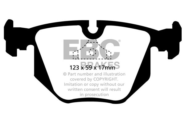 Stabdžių kaladėlės EBC "Ultimax" DP871