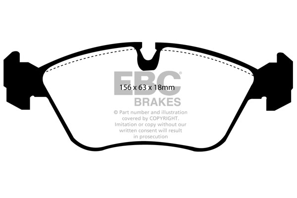 Stabdžių kaladėlės EBC "Ultimax" DP880