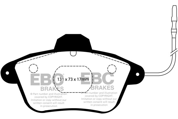 Stabdžių kaladėlės EBC "Ultimax" DP882