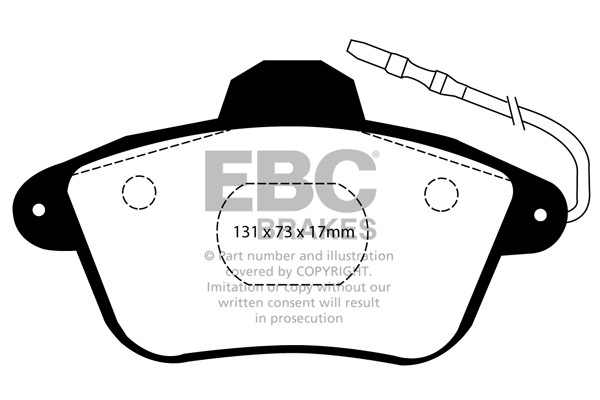 Stabdžių kaladėlės EBC "Ultimax" DP882/2