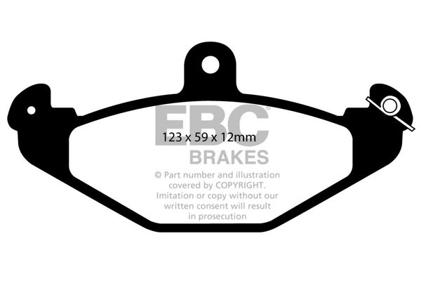 Stabdžių kaladėlės EBC "Ultimax" DP885/2
