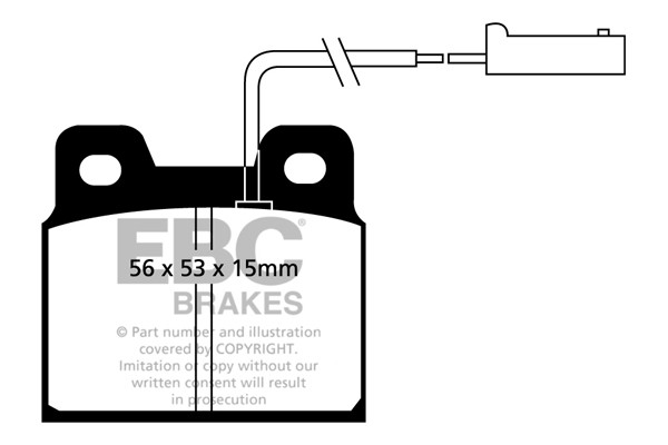 Stabdžių kaladėlės EBC "Ultimax" DP916