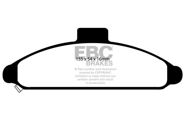 Stabdžių kaladėlės EBC "Ultimax" DP919
