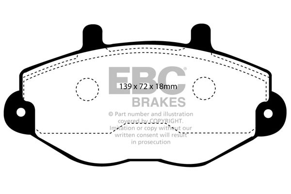 Stabdžių kaladėlės EBC "Ultimax" DP920
