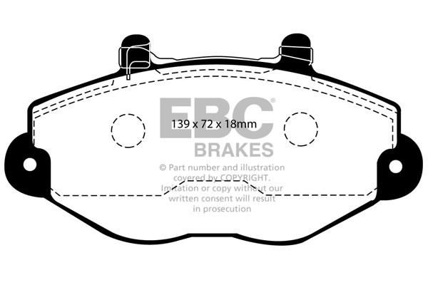 Stabdžių kaladėlės EBC "Ultimax" DP920/2