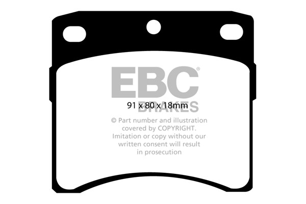 Stabdžių kaladėlės EBC "Ultimax" DP939
