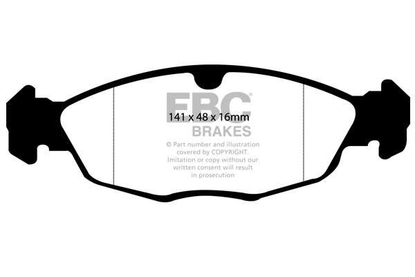 Stabdžių kaladėlės EBC "Ultimax" DP940