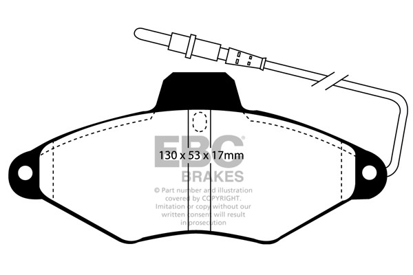 Stabdžių kaladėlės EBC "Ultimax" DP942