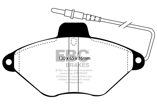 Stabdžių kaladėlės EBC "Ultimax" DP943