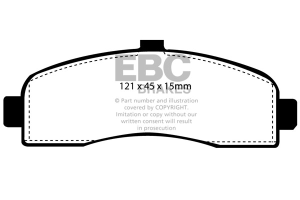 Stabdžių kaladėlės EBC "Ultimax" DP946