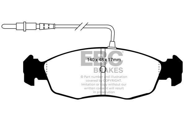 Stabdžių kaladėlės EBC "Ultimax" DP948