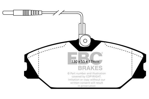Stabdžių kaladėlės EBC "Ultimax" DP949