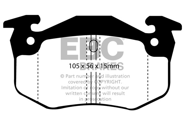 Stabdžių kaladėlės EBC "Ultimax" DP951