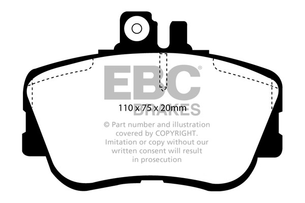 Stabdžių kaladėlės EBC "Ultimax" DP962