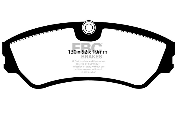 Stabdžių kaladėlės EBC "Ultimax" DP967